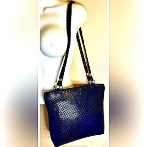 ⚓️VTG METAL MESH BRAIDED STRAPS 3 POCKETS SHOULDER BAG PURSE⚓️
